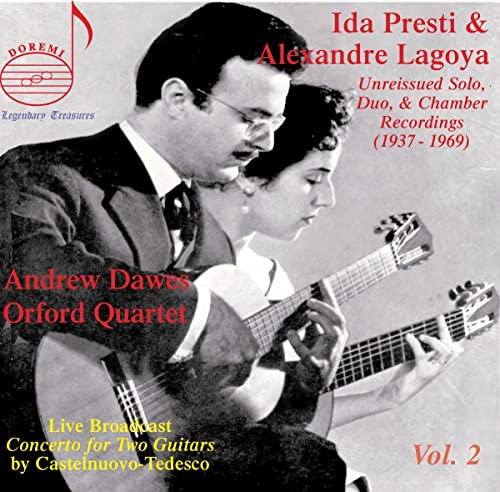 CD cover featuring guitarists Ida Presti and Alexandre Lagoya in performance.