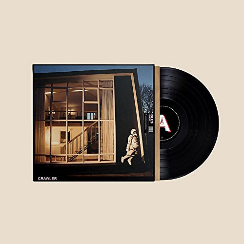 Idles’ “Crawler” vinyl record with cover art of a figure in a house.