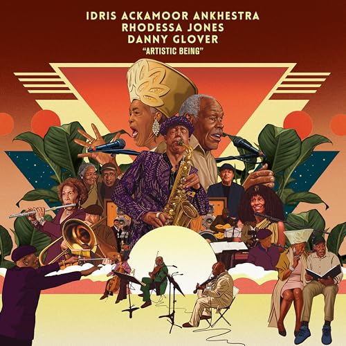 CD cover featuring a colorful illustration of a musical ensemble.