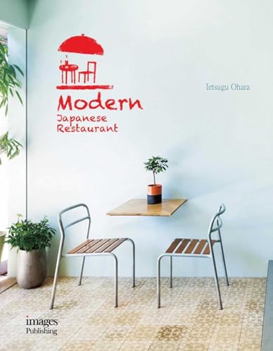 Book cover: "Modern Japanese Restaurant" with chairs and plants.