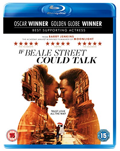 "Blu-ray case for 'If Beale Street Could Talk' with couple's profiles on cover."