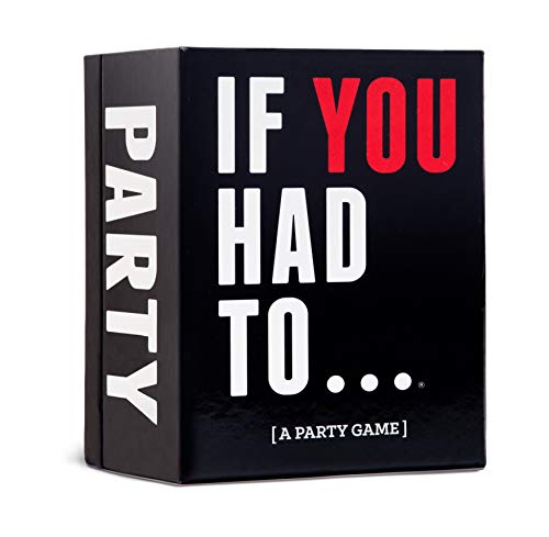 Black box for "If You Had To..." party game with red and white text.