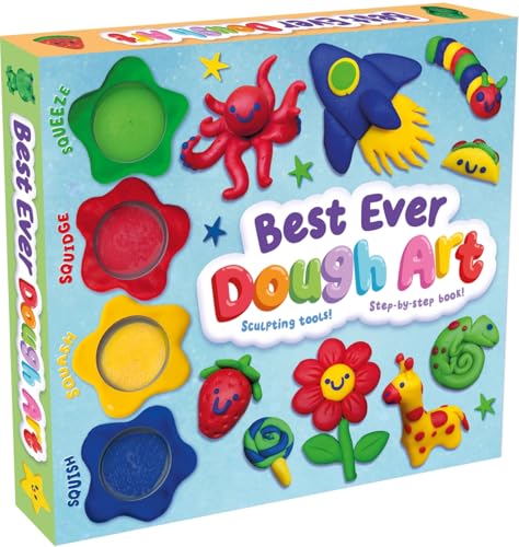 Box for "Best Ever Dough Art" showing colorful clay creations.
