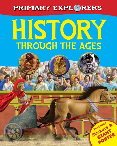 Book cover: “History Through the Ages” featuring historical figures and scenes.