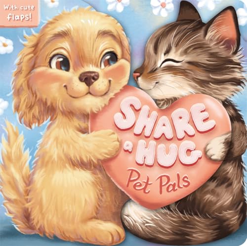 Dog and cat sharing a red heart with “Pet Pals” text.