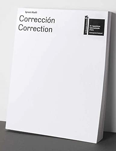 White book cover with title "Corrección / Correction" by Ignasi Aballi.