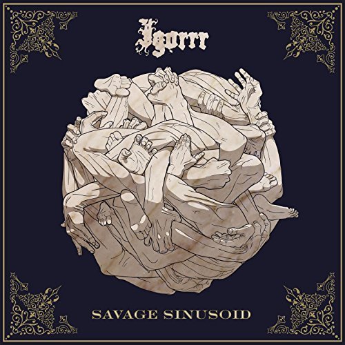 Igorrr “Savage Sinusoid” CD cover: detailed drawing of intertwined figures.