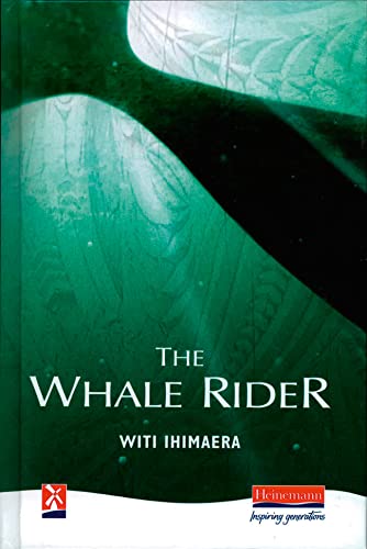 Book cover of The Whale Rider by Witi Ihimaera with green underwater whale imagery.