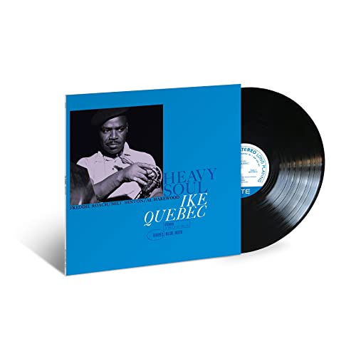 Ike Quebec “Heavy Soul” vinyl record with album cover and black disc.