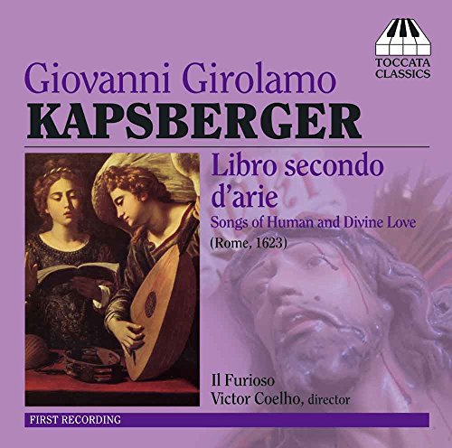 CD cover for Kapsberger's "Libro Secondo," featuring Renaissance painting.