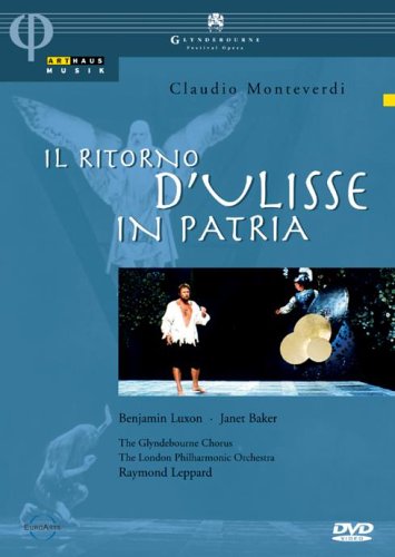 DVD cover for "Il Ritorno D'Ulisse," featuring a man and a bird.