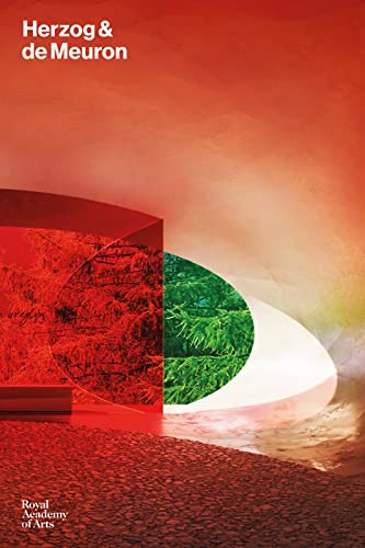 Book cover featuring modern architecture with red and white curves.