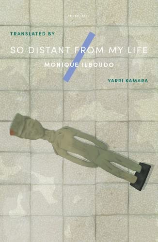 Book cover featuring a stylized green figurine on a tiled background with blue slash.