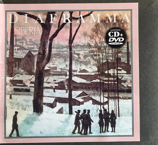 DVD cover depicting a snowy Siberian townscape with figures.