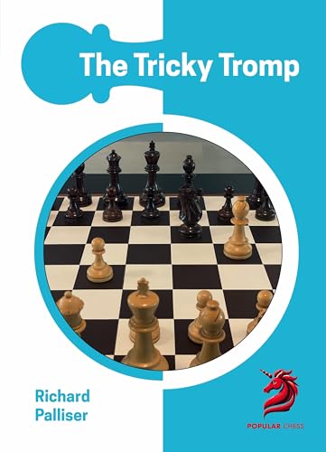 Book cover: "The Tricky Tromp" with chess pieces in a circle.