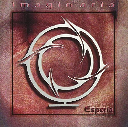 CD cover for "Imagin'aria - Esperia" featuring a silver spiral design.