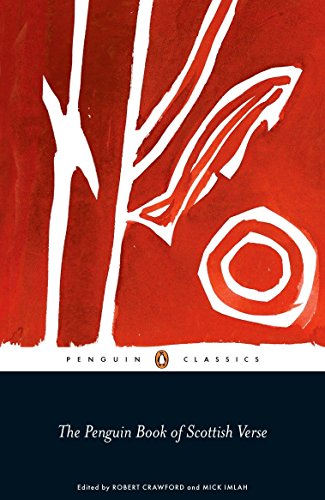 Red and white abstract cover of "The Penguin Book of Scottish Verse".