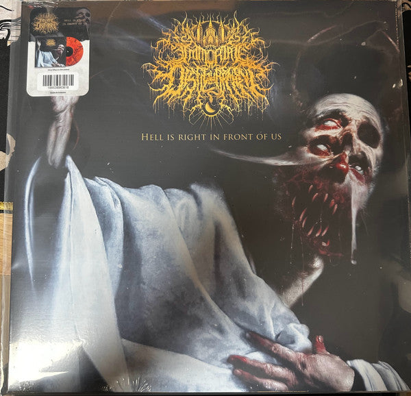 Vinyl cover art featuring a monstrous, multi-eyed figure in white robes against dark background.