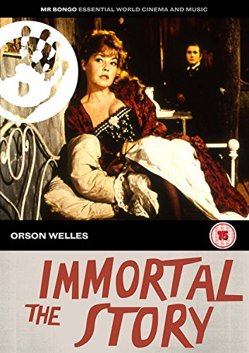 DVD cover for "Immortal Story" featuring a woman in a red dress.