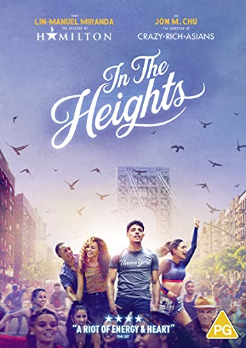 DVD cover for In The Heights featuring a cast of people in a city.