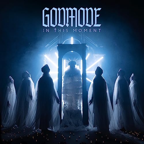 Album cover for In This Moment’s “GODMODE” featuring a figure in a doorway.