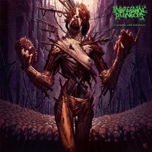 CD cover depicting a grotesque, distorted figure with exposed organs.