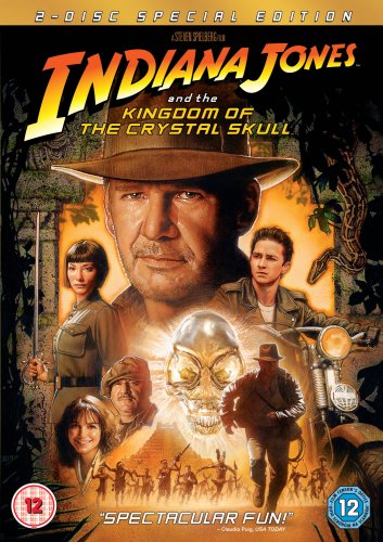 DVD cover art for Indiana Jones and the Kingdom of the Crystal Skull.