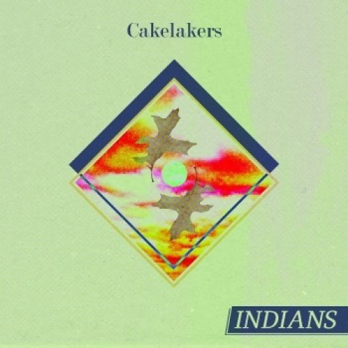 Album cover for "Carelakers" by Indians, featuring abstract diamond design.