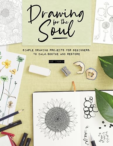 Book cover with floral sketches, art supplies, and a sunflower drawing.
