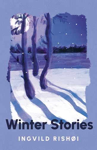 Book cover: snowy landscape with trees, title “Winter Stories” below.