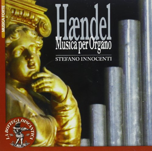 CD cover featuring a cherub sculpture and the name "Handel" in gold text.