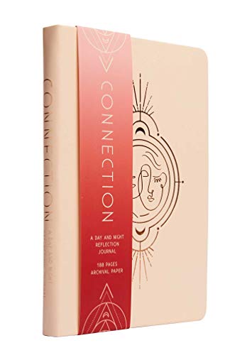 Peach journal with gold foil details and a red paper band.