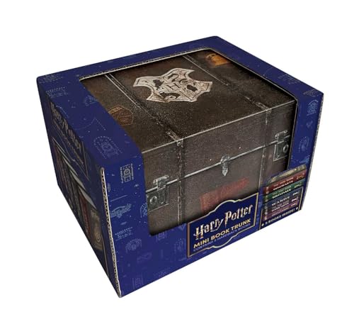 A Harry Potter mini book trunk box set with a Hogwarts crest design.