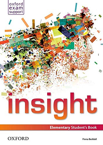 “Insight” Elementary Student’s Book cover with colorful, fragmented head image.