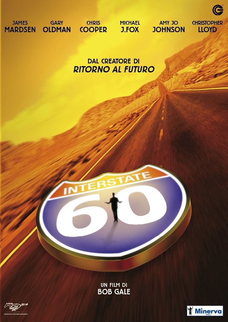 Interstate 60" DVD cover with a highway, sign, and cast names.
