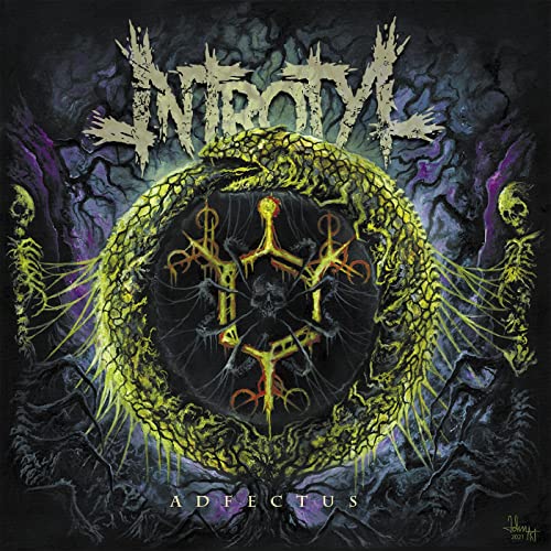 CD cover for Introtyl’s “Adfectus” featuring a serpent and complex symbol.