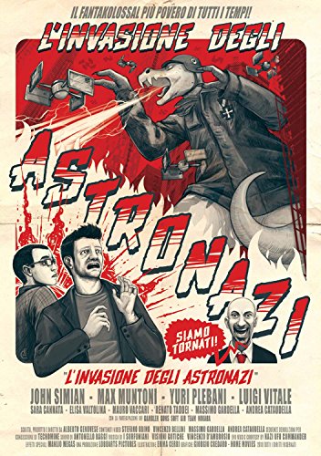 Italian DVD cover for "Invasione Degli Astronazi" featuring aliens and frightened people.