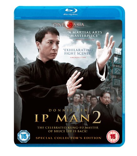 Ip Man 2 Blu-ray cover featuring Donnie Yen in a fighting stance.