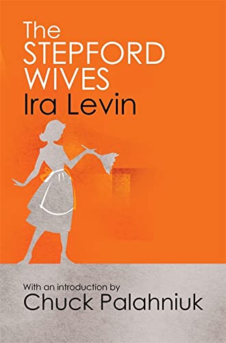 Book cover for "The Stepford Wives" featuring a silhouetted woman sweeping.