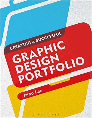 Book cover with bold geometric shapes and white text: “Graphic Design Portfolio”.