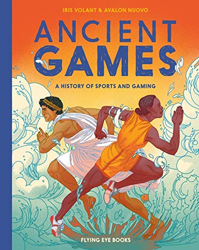 Book cover: "Ancient Games" depicts two runners in ancient attire.