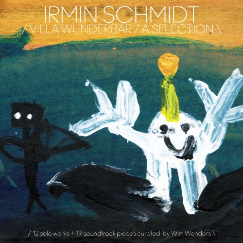 Album cover for Irmin Schmidt’s “Villa Wunderbar” featuring abstract painted figures.