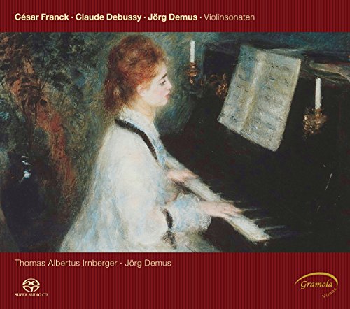 CD cover: painting of a woman playing a piano with sheet music.