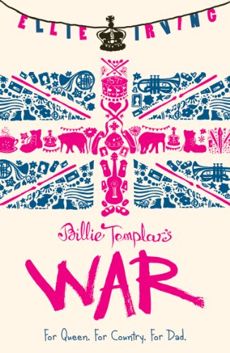 Book cover: “Billie Templar’s War” with pink text and illustrated details.