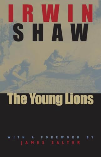 Book cover for "The Young Lions" depicting soldiers in wartime.