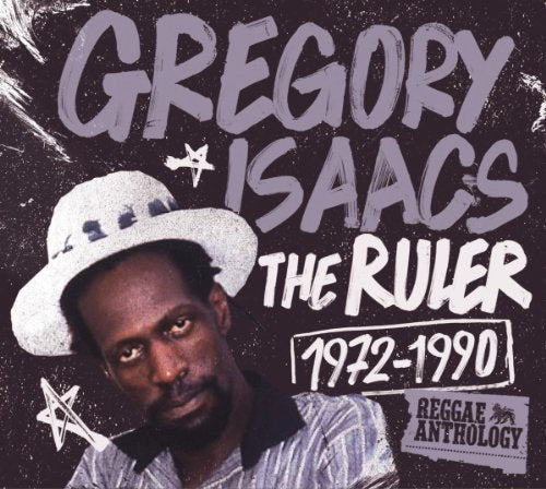 Gregory Isaacs portrait on album cover, “The Ruler” (1972-1990) vinyl record.