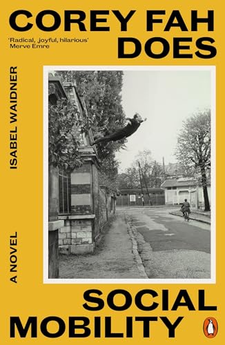 Book cover: yellow background, black text, and a black and white photo of a person leaping.