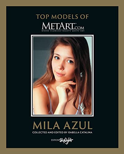 Book cover featuring a portrait of Mila Azul with text Top Models of MetArt.