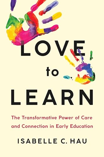 Book cover with colorful handprints and bold text: "Love to Learn".