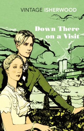 Vintage book cover with illustrated couple and distant steamship.